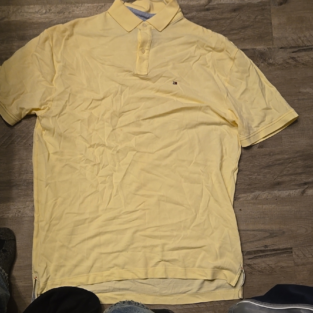 Tommy Hilfiger Yellow Polo Shirt for Men
